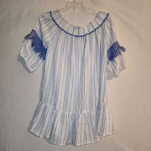 Chic Striped Off-Shoulder Mini Dress